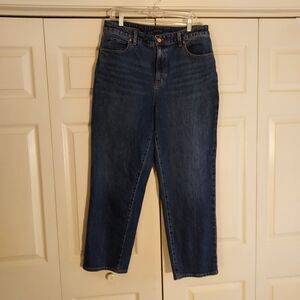 Talbots Dark Blue High Waist Straight Leg Jeans